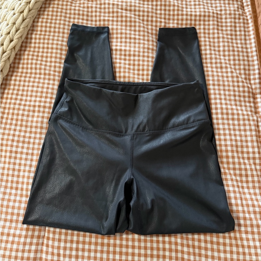 90 Degree by Reflex Leather Like Leggings Medium